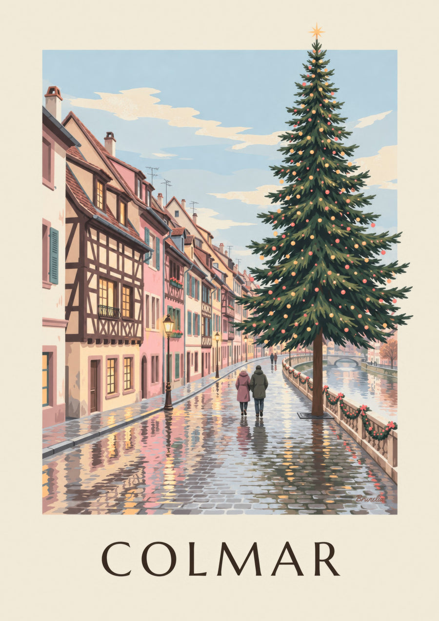 Poster Quai de la Poissonnerie in Colmar