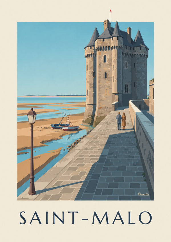 Poster van de Solidor-toren in Saint-Servan, Saint-Malo