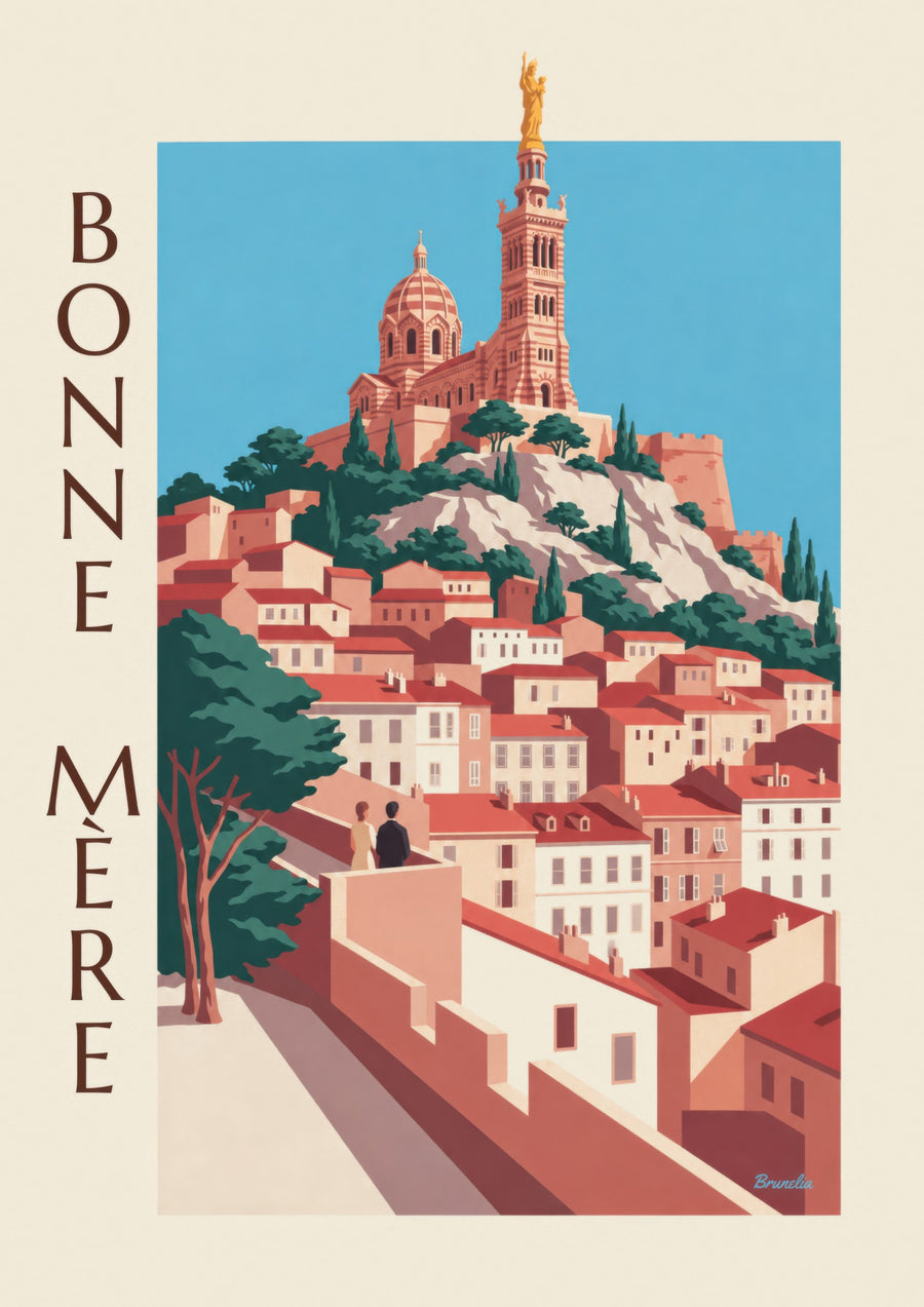 Poster Notre-Dame-de-la-Garde in Marseille